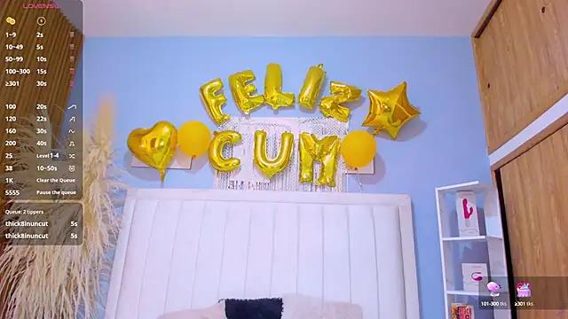 Mad beauty - checkout our excited streamers as they tease to their beloved melodies and slowly squirt for enjoyment to appease your wildest wishes.